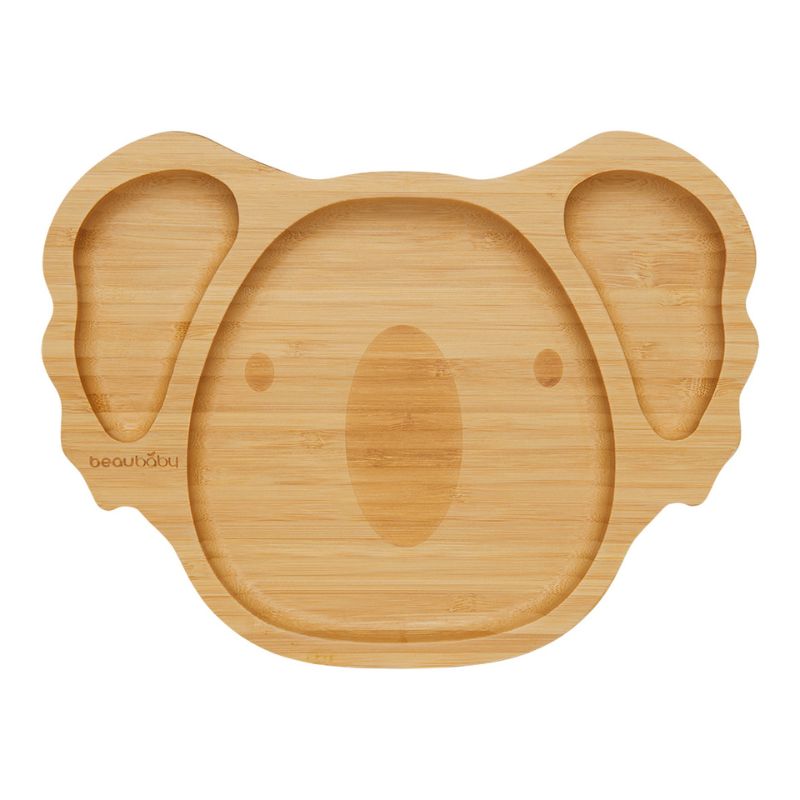 beaubaby® Koala & Wombat - Bamboo Suction Plate and Bowl, Baby Weaning Bundle