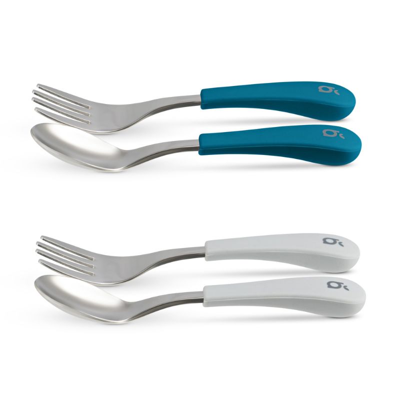 beaubaby® 2 x Stainless Steel Baby & Toddler Cutlery